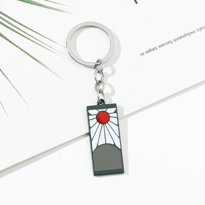 Fashion Anime Demon Slayer Hanafuda Keychain
