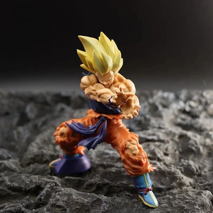Dragon Ball Z Super Saiyan Goku Kamehameha Action Figure 6cm