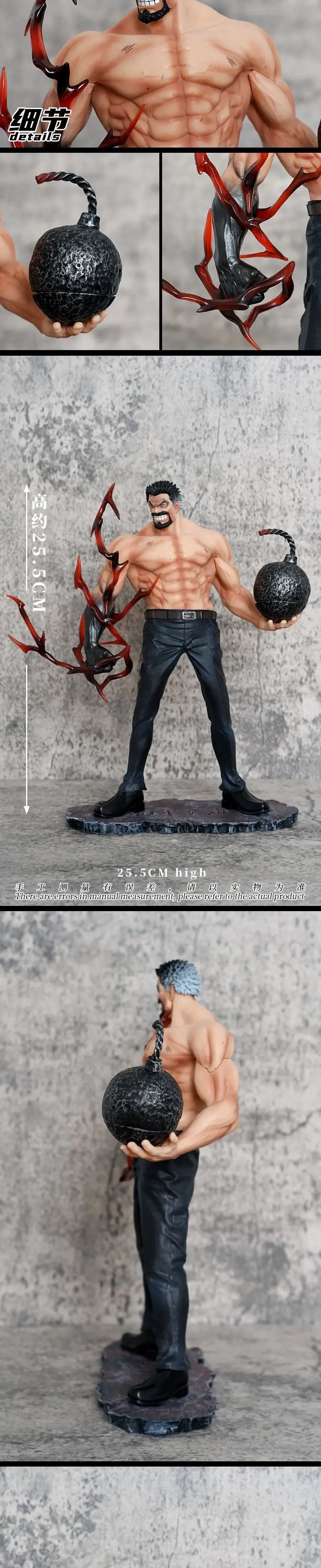 One Piece Monkey D. Garp Figure - Iron Fist Naval Hero PVC Statue 26cm