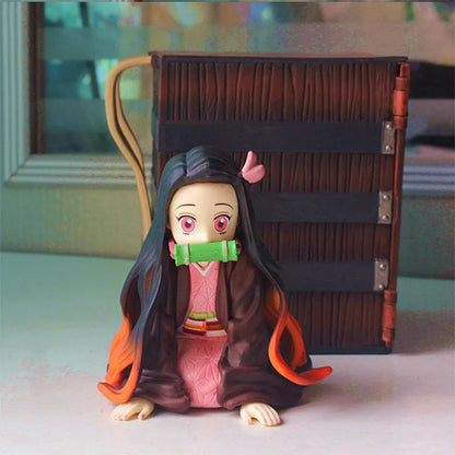 9CM Kawaii Demon Slayer Kimetsu No Yaiba Nezuko With Box Figurine