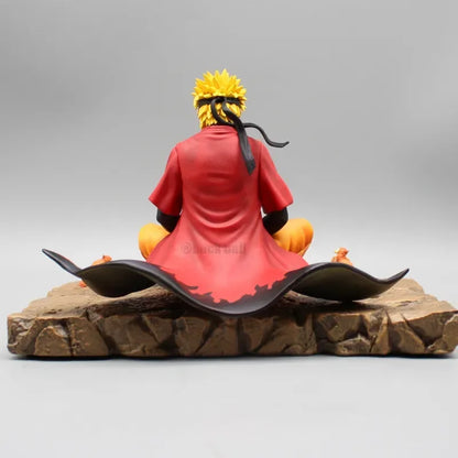 Naruto Uzumaki Sage Mode Meditation Figure - Premium Anime Collectible Statue with Base 16cm
