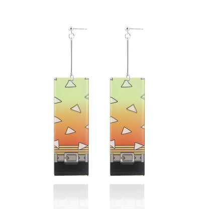 Demon Slayer Kimetsu no Yaiba Acrylic Earrings Jewelry