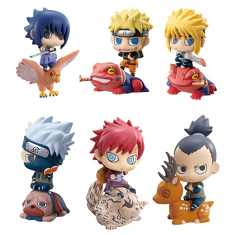 Naruto Shippuden Mini Action Figure Set | Collectible Anime Character Figurines | PVC Desk Decor &amp; Gifts
