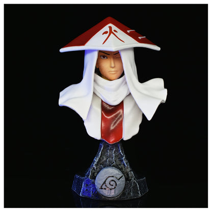Naruto Shippuden Anime Character Bust Collection | Hokage & Uchiha Clan Figures Set | Premium PVC Statue Collectibles 10-14cm