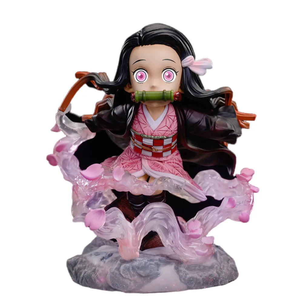 Demon Slayer Nezuko Kamado & Kyojuro Rengoku Anime Action Figures 7cm