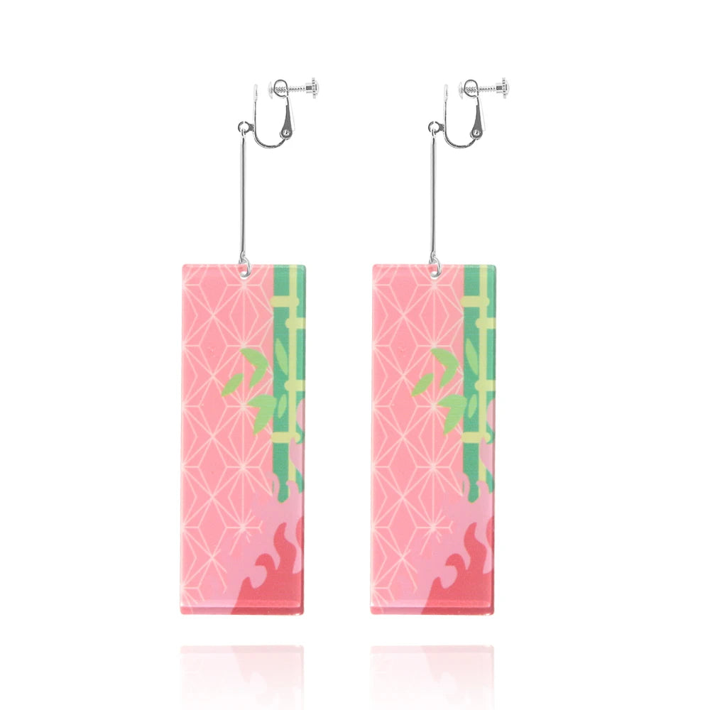 Demon Slayer Kimetsu no Yaiba Acrylic Earrings Jewelry