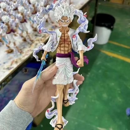 One Piece Monkey D. Luffy Gear 5 Nika Figure - Dynamic Anime Action Statue Collectible 23cm