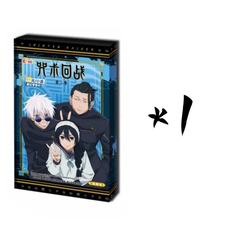 Jujutsu Kaisen Anime Trading Card Booster Box - JJK Collection Cards | Sealed Pack with Rare Characters & Holographic Inserts