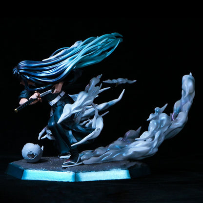 Demon Slayer Muichiro Tokito Figure - Breath of Mist Hashira Anime Statue 19cm
