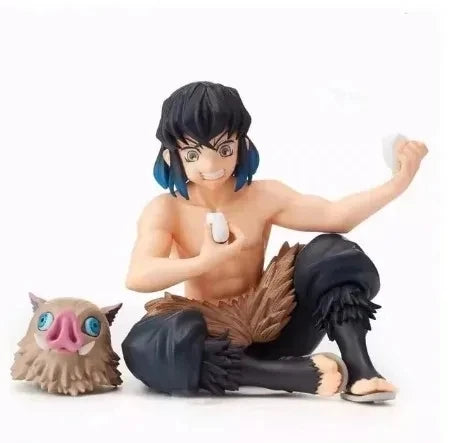10-15cm Anime Demon Slayer Figure Sitting Posture Action Figure