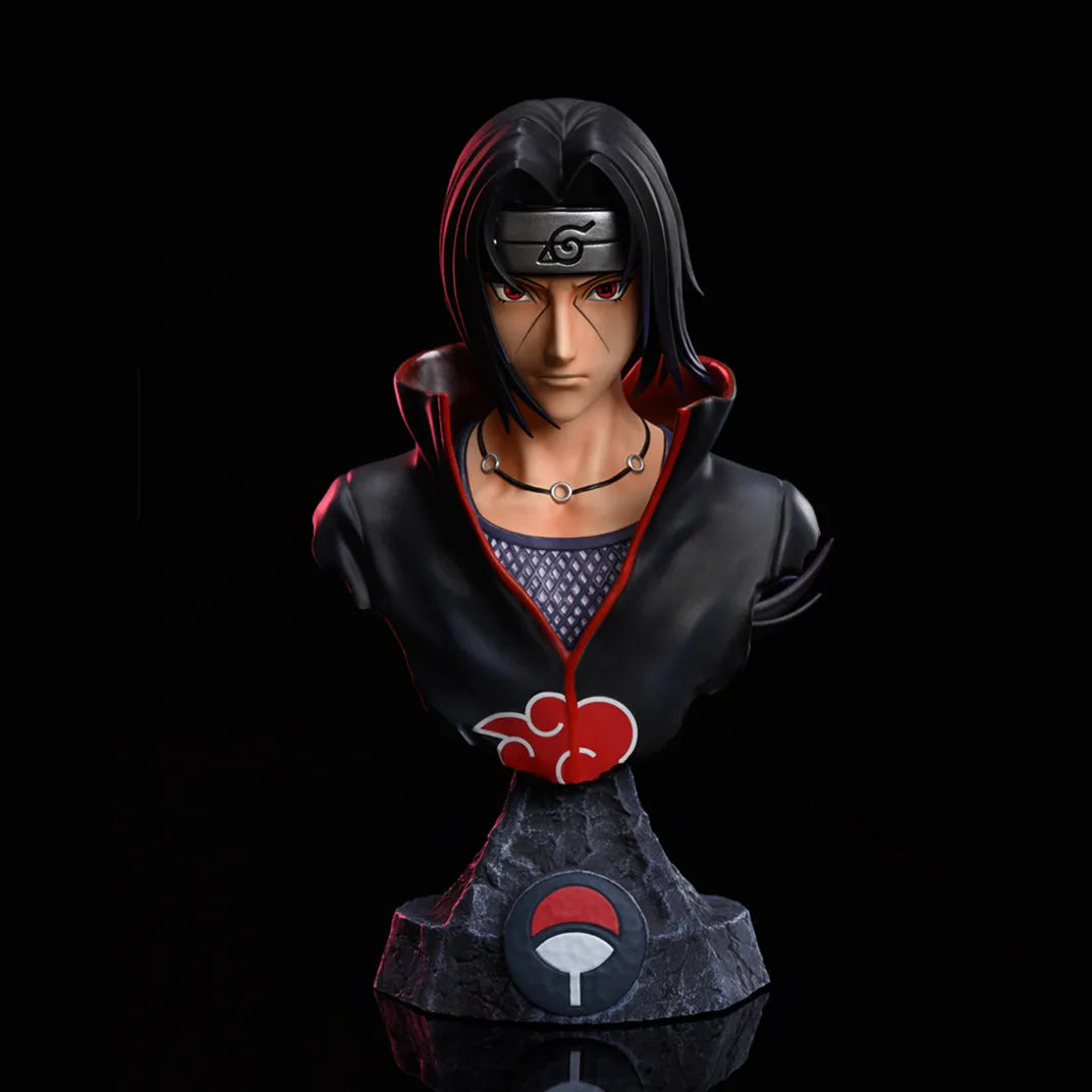 Naruto Shippuden Anime Character Bust Collection | Hokage & Uchiha Clan Figures Set | Premium PVC Statue Collectibles 10-14cm