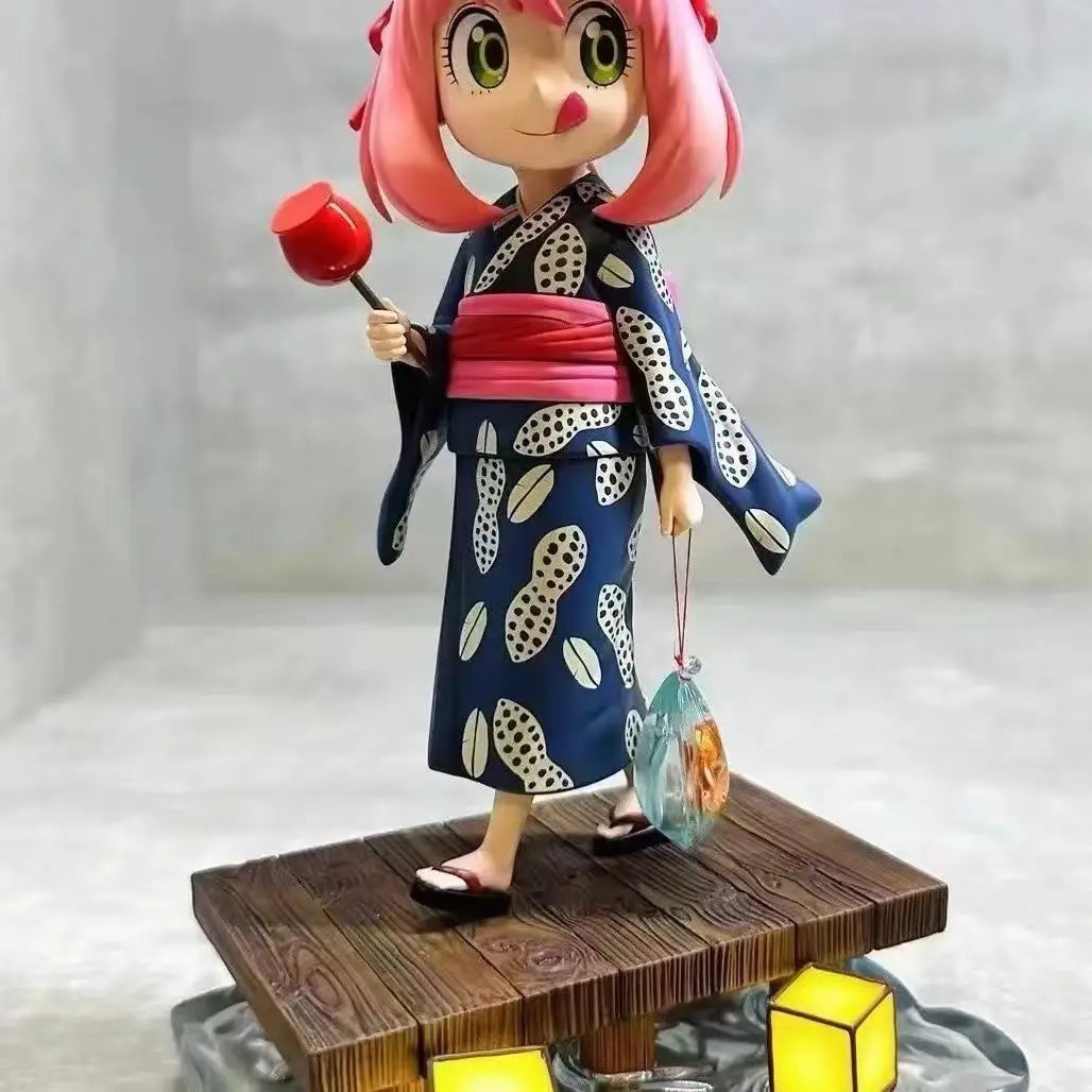 SPYxFAMILY Anya Forger Summer Festival Resin Statue Figure | WakuWaku Studio Anime Collectible 20cm