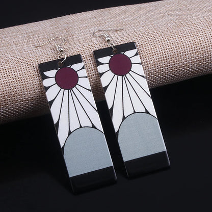 Demon Slayer Kimetsu no Yaiba Acrylic Earrings Jewelry