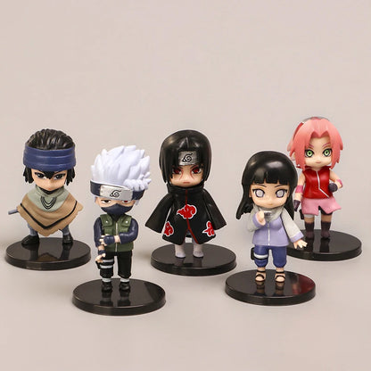 Naruto Shippuden Anime Action Figure Set - 12 Pcs Collectible PVC Figurines with Base
