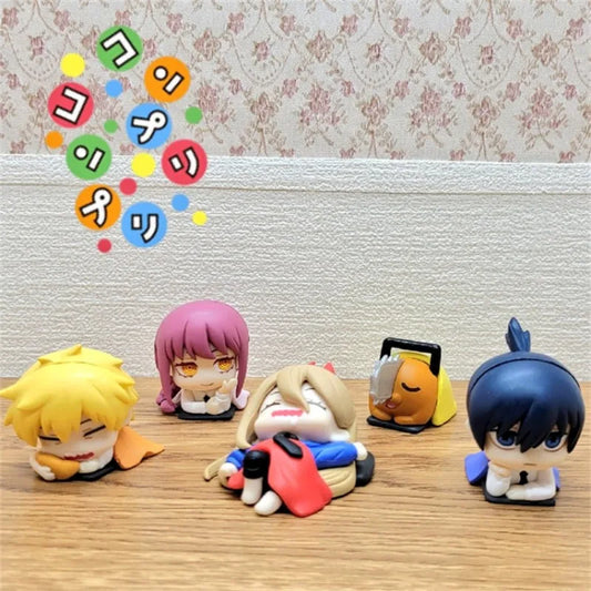 Chainsaw Man Anime Sleep Series Figurine Set 3cm