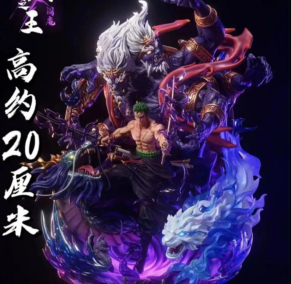 Roronoa Zoro King of Hell Enma GK Resin Statue Figure - One Piece Anime Collectible 20cm