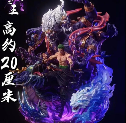 Roronoa Zoro King of Hell Enma GK Resin Statue Figure - One Piece Anime Collectible 20cm