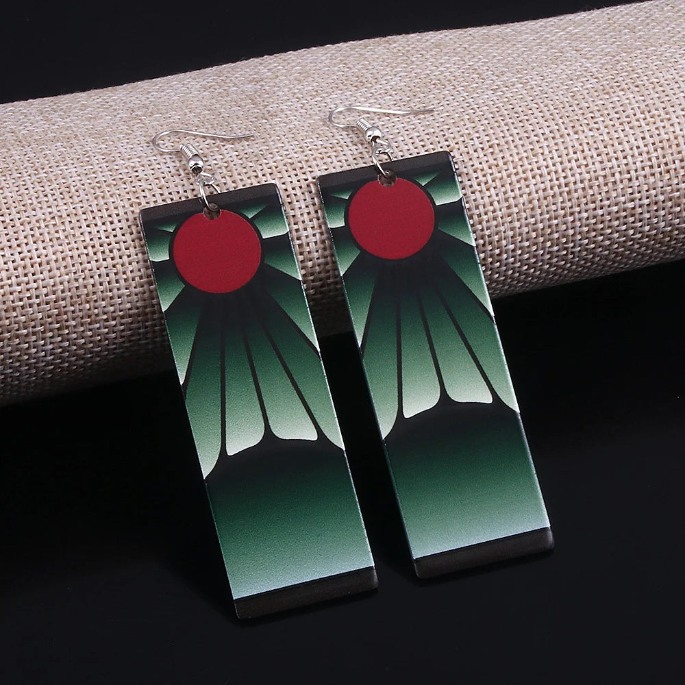 Demon Slayer Kimetsu no Yaiba Acrylic Earrings Jewelry