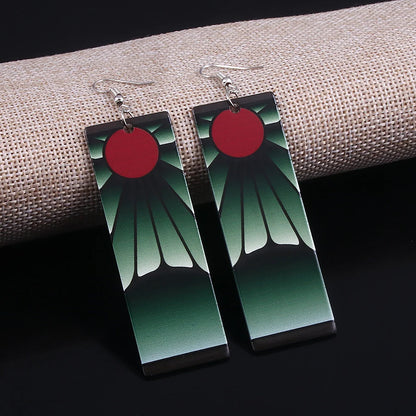 Demon Slayer Kimetsu no Yaiba Acrylic Earrings Jewelry
