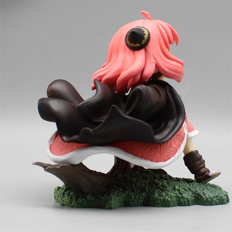 SPY×FAMILY Anya Forger x Demon Slayer Nezuko Cosplay Anime Action Figure 12cm