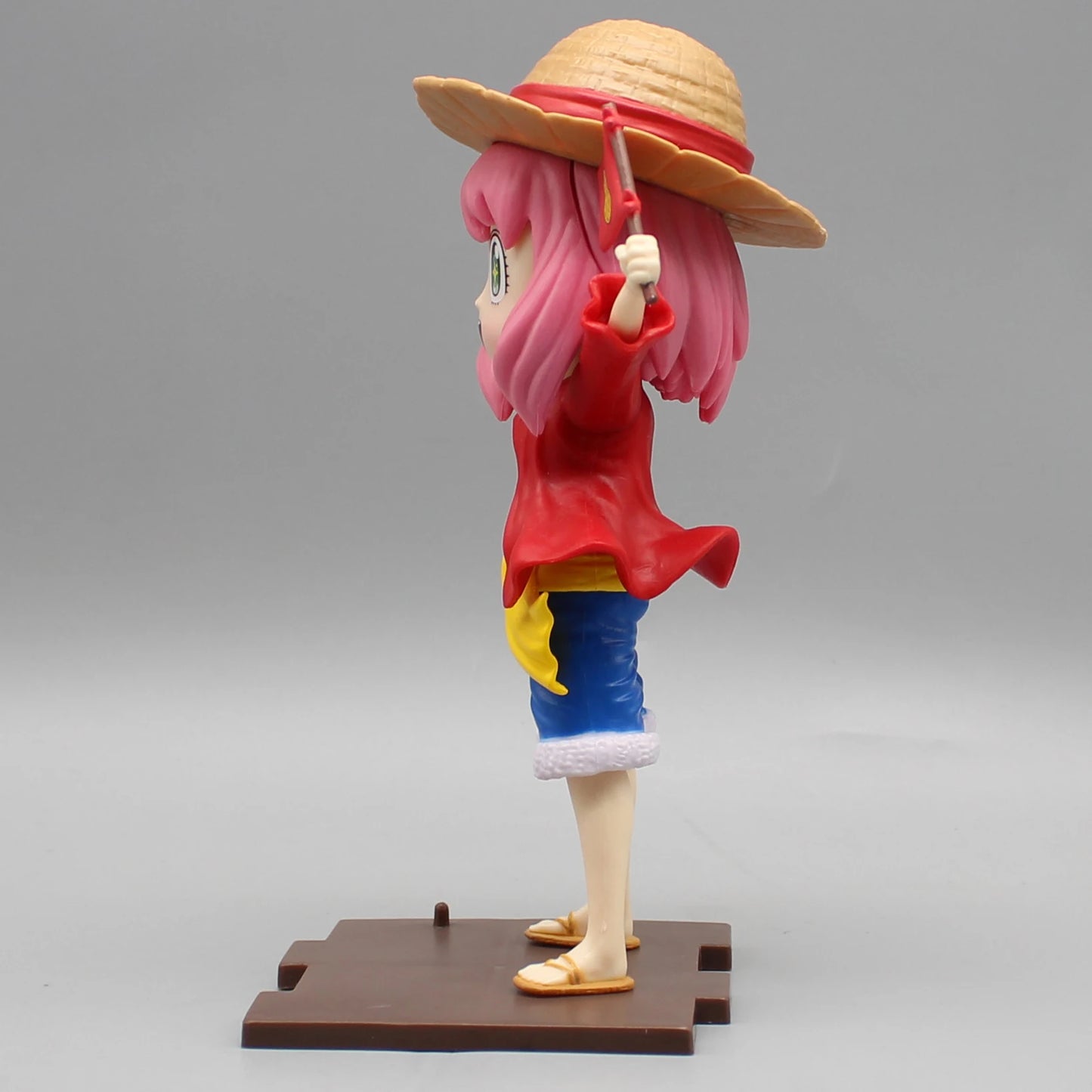 SPY x FAMILY Anya Forger Cosplay Monkey D. Luffy Action Figure - One Piece Crossover Collectible Anime Figurine 19CM