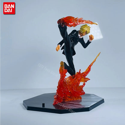 One Piece Action Figure Set: Luffy, Zoro, Sanji, Ace | Premium Anime Collectible PVC Model Figures