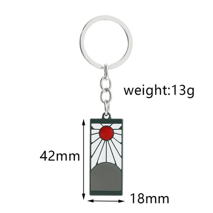 Fashion Anime Demon Slayer Hanafuda Keychain
