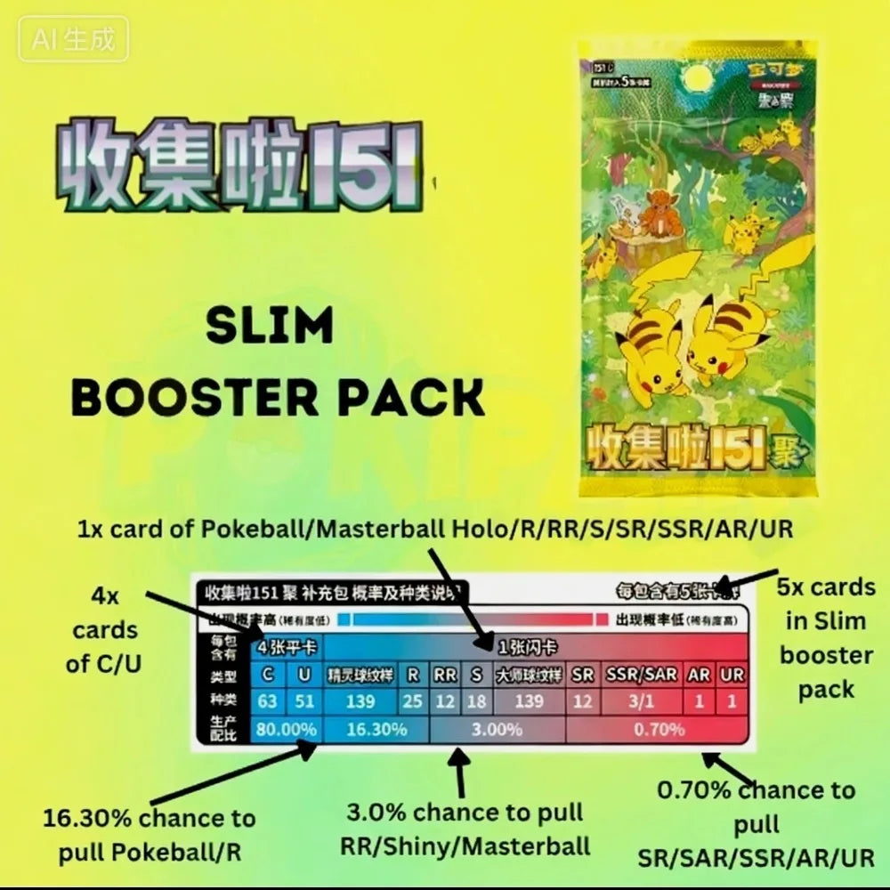 Pokemon Collect 151 Booster Box Simplified Chinese Card