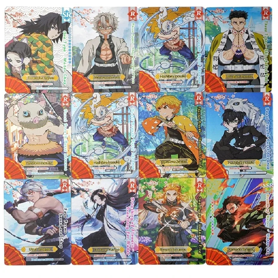 Flash Demon Slayer Cards Mugen Train SSP Card Ultra Rare Card Character Collection Card