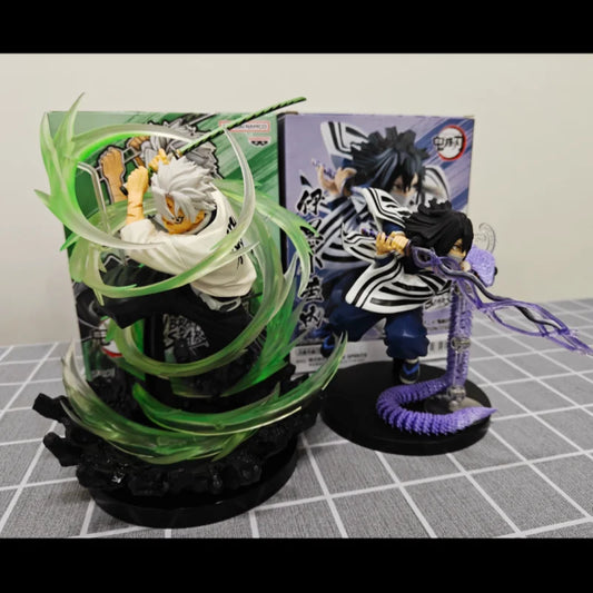 Demon Slayer Xross Link Figure: Muichiro Tokito, Obanai Iguro, Sanemi Shinazugawa - Hashira Training Arc Anime Collectible 11-14cm