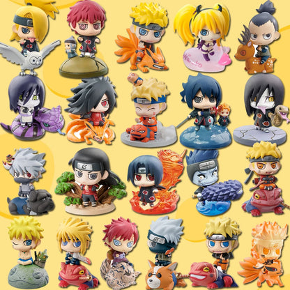 Naruto Shippuden Mini Action Figure Set | Collectible Anime Character Figurines | PVC Desk Decor &amp; Gifts