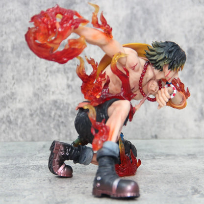 One Piece Portgas D. Ace Fire Fist Action Figure - Dynamic Battle Pose Anime Collectible Statue 16cm