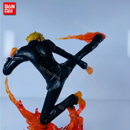 One Piece Action Figure Set: Luffy, Zoro, Sanji, Ace | Premium Anime Collectible PVC Model Figures