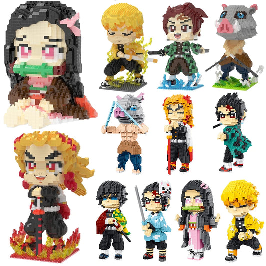 Hot Anime Demon Slayer Building Blocks Kimetsu No Yaiba