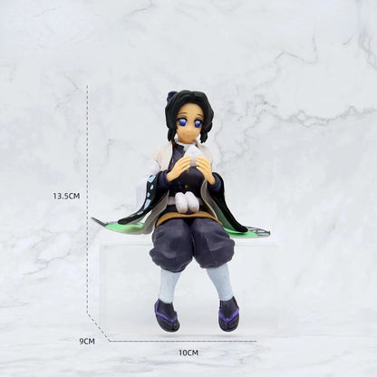 10-15cm Anime Demon Slayer Figure Sitting Posture Action Figure