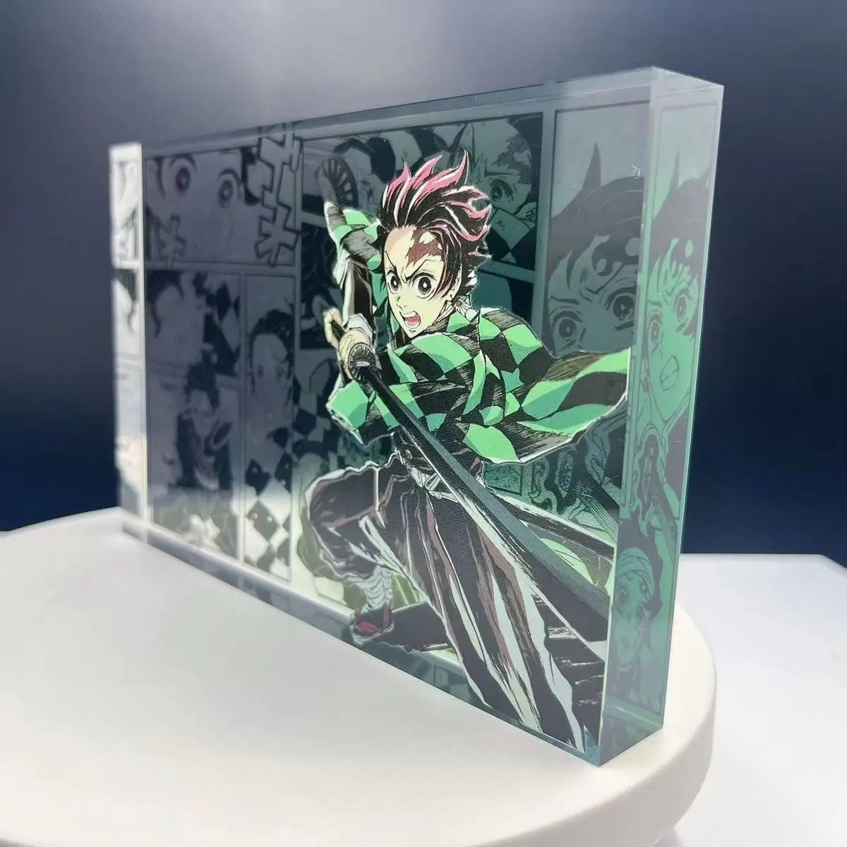 Demon Slayer Creative High-Value Acrylic Brick Computer Desktop Ornaments