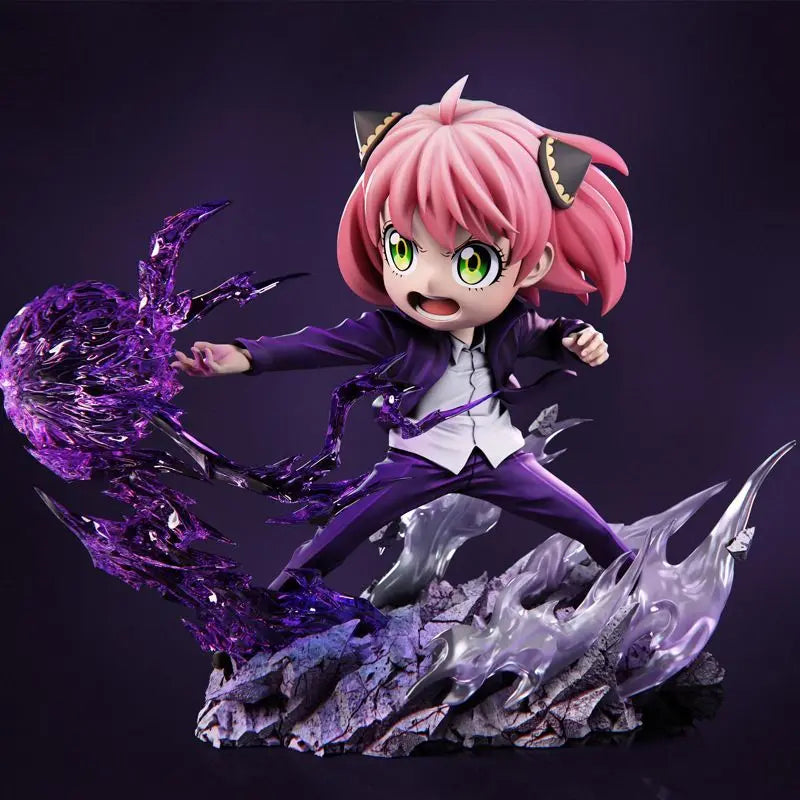 Spy x Family Anya Forger x Jujutsu Kaisen Gojo Satoru Cosplay Anime Figure Statue | Limited Edition Resin Collectible 16cm