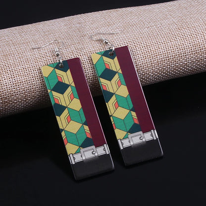 Demon Slayer Kimetsu no Yaiba Acrylic Earrings Jewelry