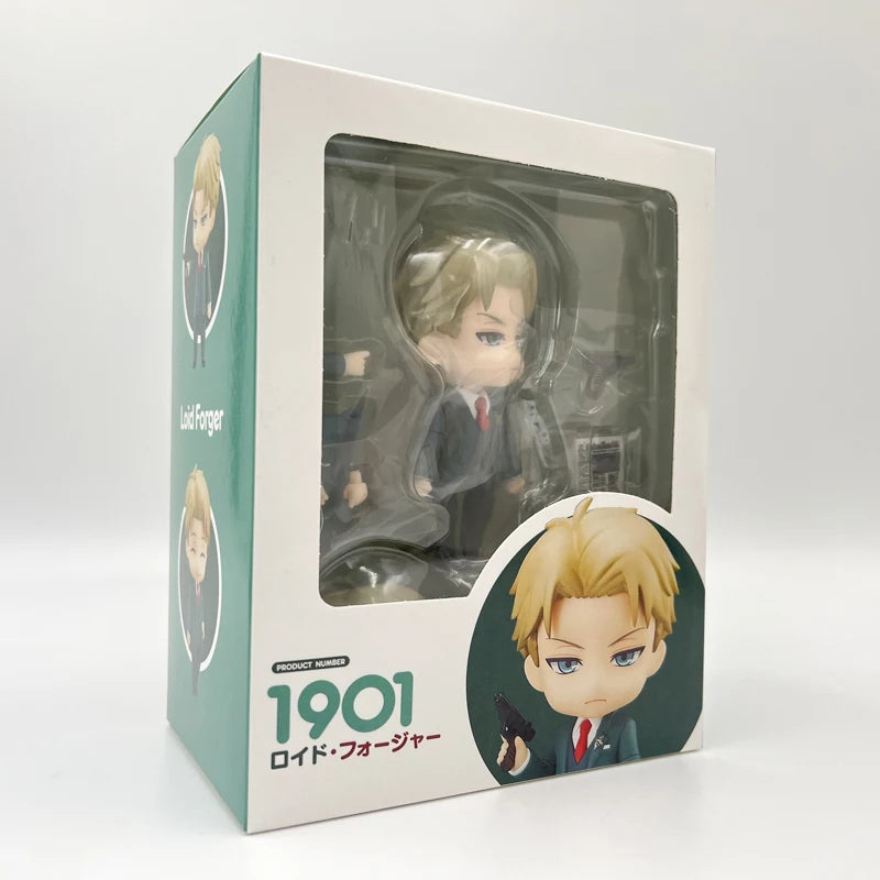 Spy x Family Nendoroid Figure Set - Loid, Anya & Yor Forger Collectible Anime Figurines - 10cm