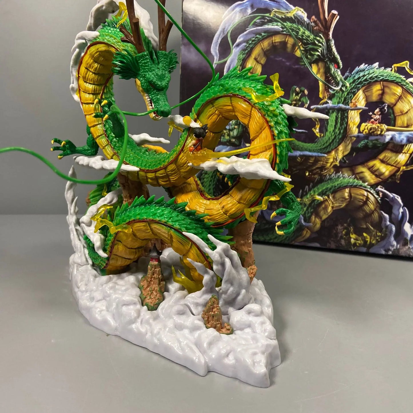 Epic Dragon Ball Z Shenron & Goku Figure Statue - Premium Anime Collectible 24cm