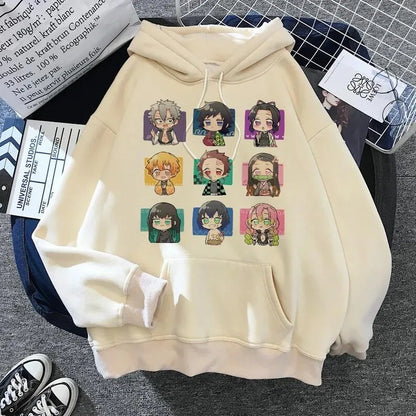 Fashionable Anime Demon Slayer Printed Hoodie