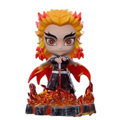 Demon Slayer Nezuko Kamado & Kyojuro Rengoku Anime Action Figures 7cm