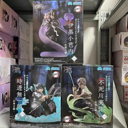 Demon Slayer Xross Link Figure: Muichiro Tokito, Obanai Iguro, Sanemi Shinazugawa - Hashira Training Arc Anime Collectible 11-14cm