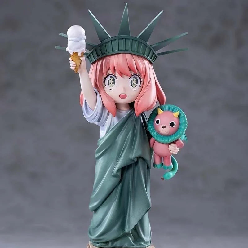 SPY x Family Anya Forger Statue of Liberty Cosplay Figure | Premium Anime Collectible  14CM