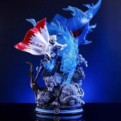 Naruto Hatake Kakashi Sixth Hokage Anime Figure | Chidori Lightning Blade PVC Statue 28cm