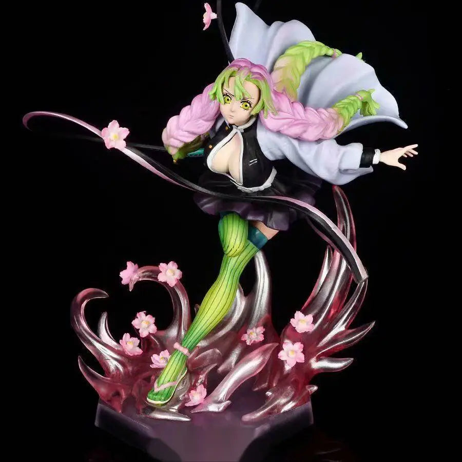 Demon Slayer Mitsuri Kanroji Figure - Love Hashira PVC Action Statue 22cm