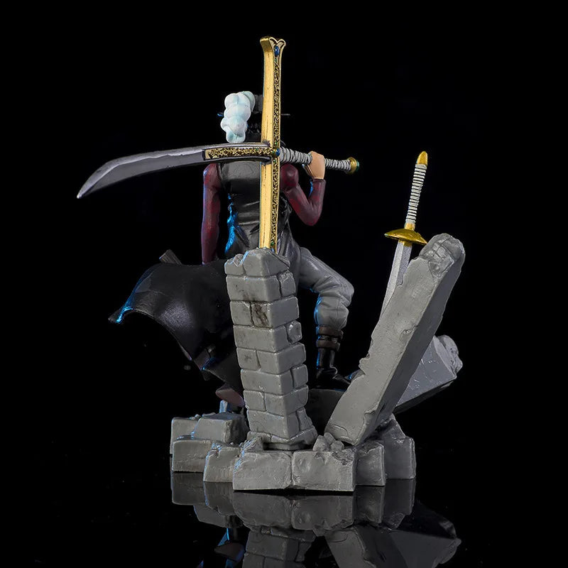One Piece Dracule Mihawk Action Figure - Hawkeye PVC Anime Collectible Statue with Sword - Premium Collector's Edition 14CM