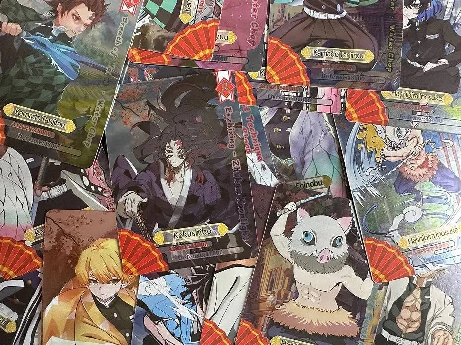 Flash Demon Slayer Cards Mugen Train SSP Card Ultra Rare Card Character Collection Card