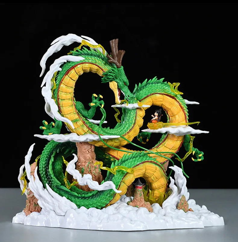 Epic Dragon Ball Z Shenron & Goku Figure Statue - Premium Anime Collectible 24cm