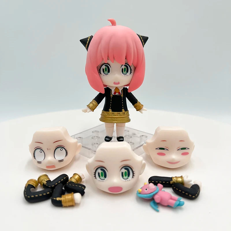 Spy x Family Nendoroid Figure Set - Loid, Anya & Yor Forger Collectible Anime Figurines - 10cm
